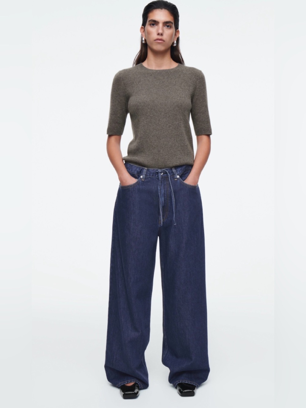 COS Wide-Leg Women's Jeans in Dark Indigo
